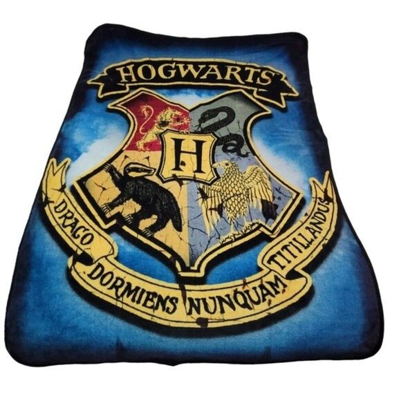 Harry Potter Hogwarts Fuzzy Throw Blanket - Picture 1 of 5